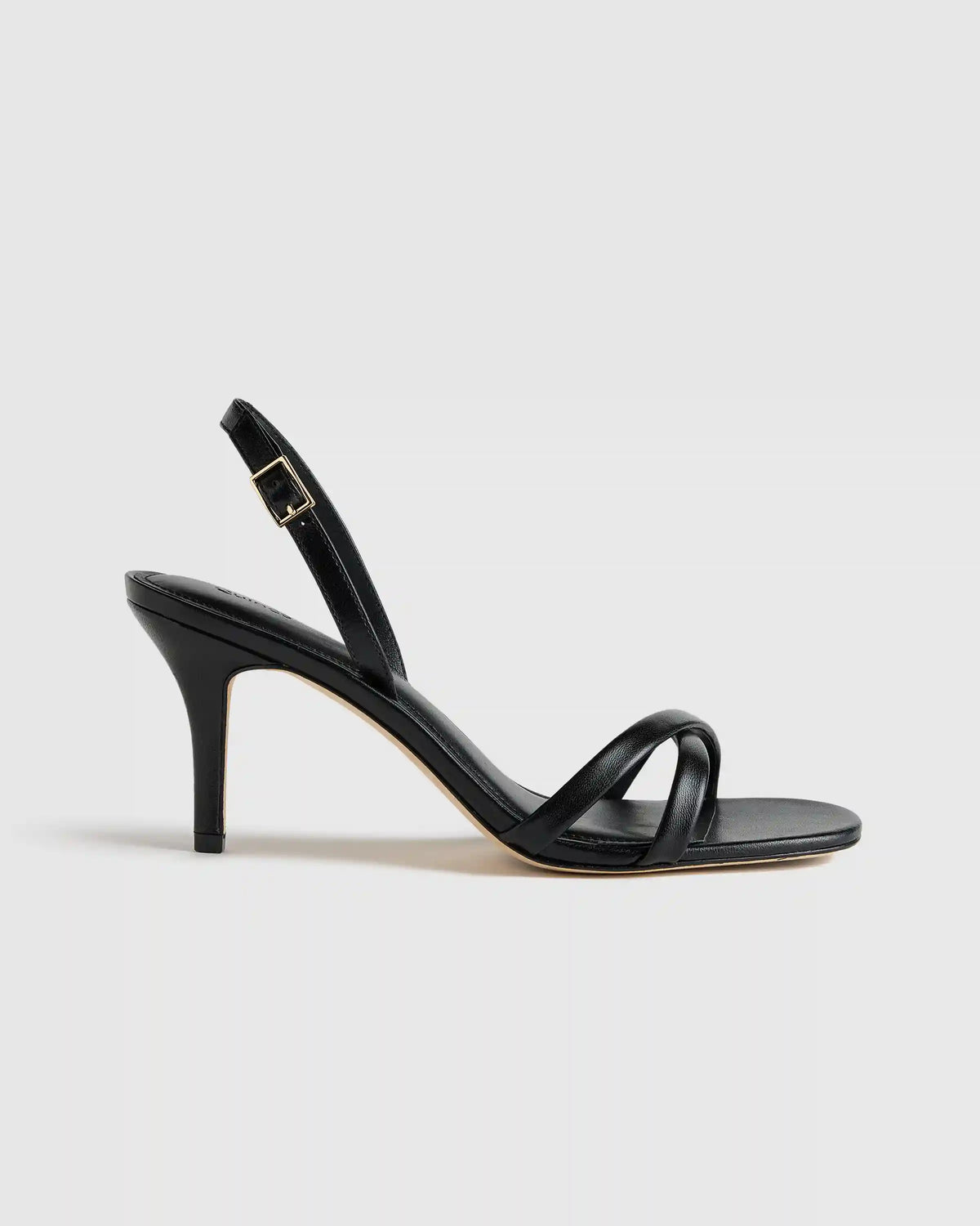 Italian Leather 75mm Slingback Heeled Sandal