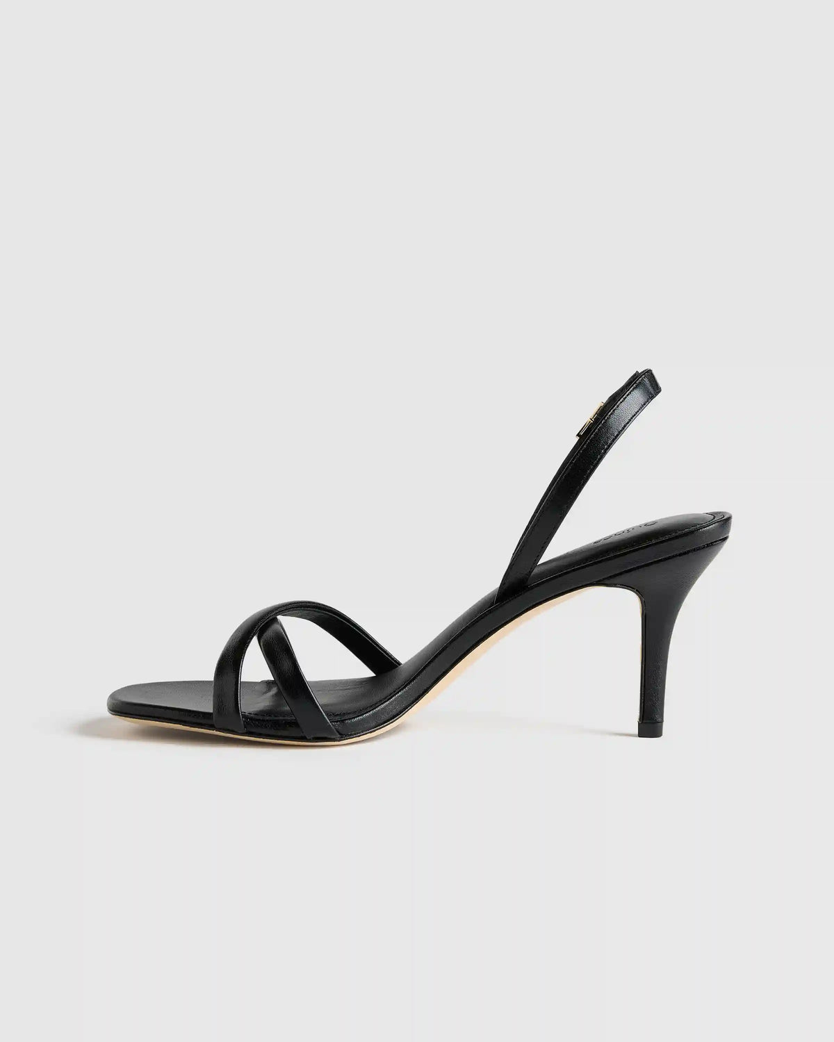 Italian Leather 75mm Slingback Heeled Sandal