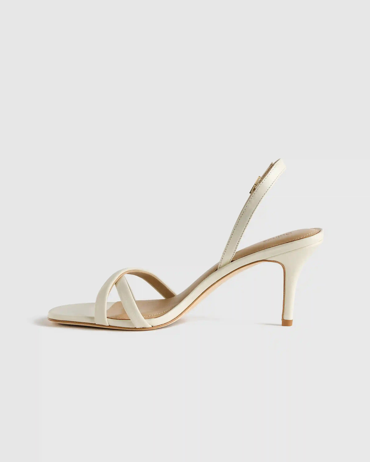 Italian Leather 75mm Slingback Heeled Sandal
