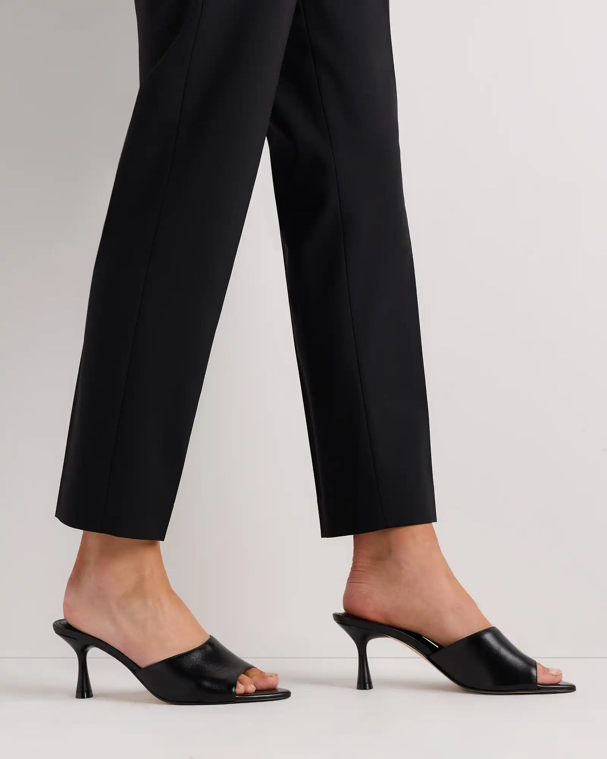 Italian Leather 65mm Stiletto Mule