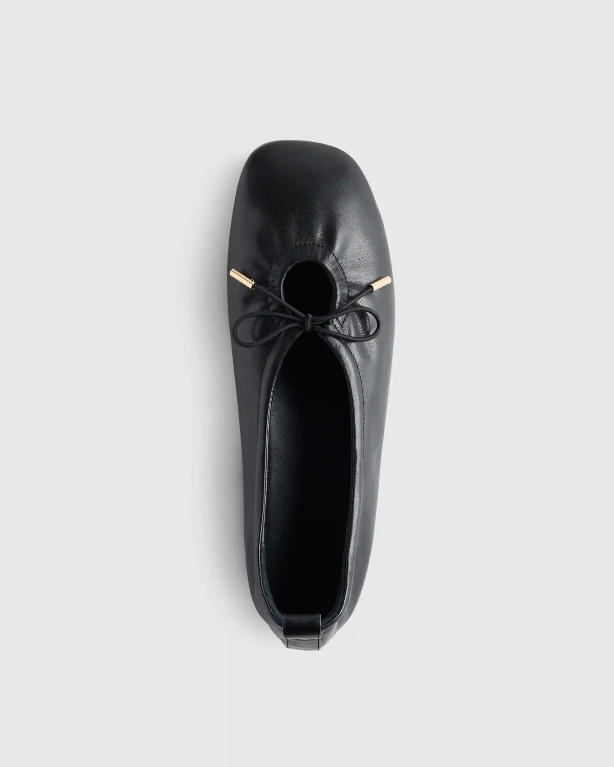 Italian Leather Keyhole Ballet Flat