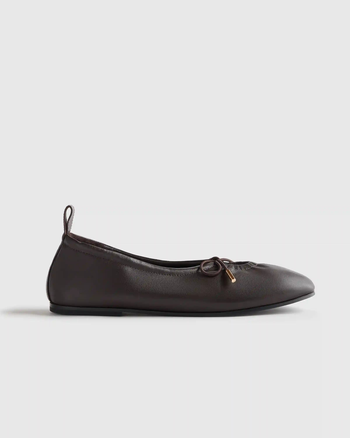 Italian Leather Keyhole Ballet Flat