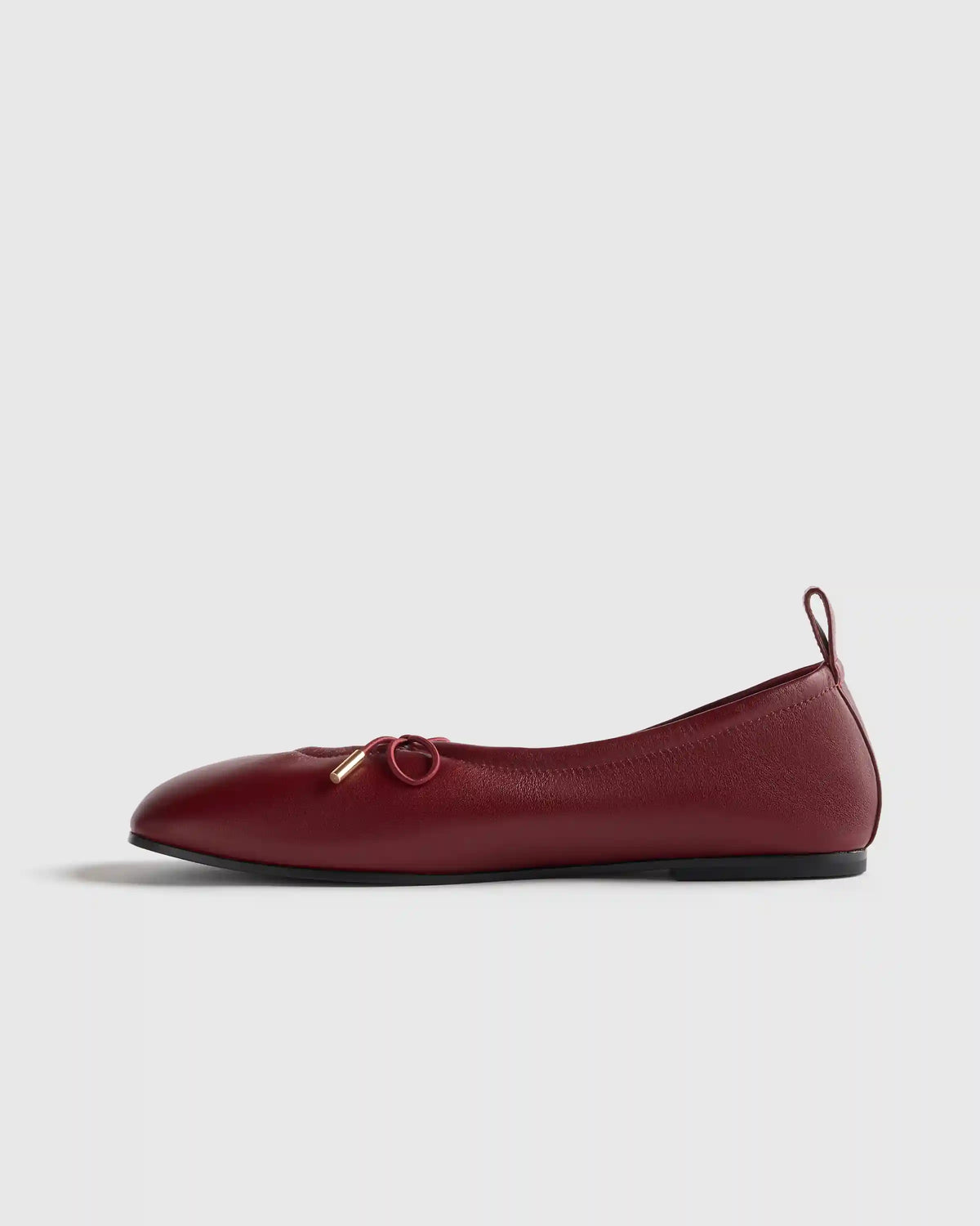 Italian Leather Keyhole Ballet Flat