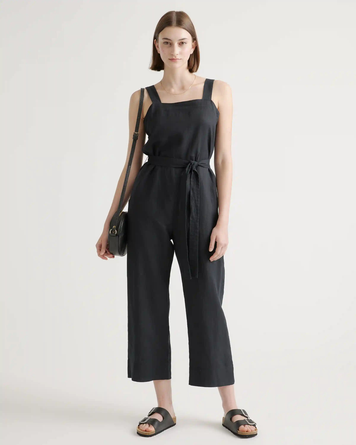Nappa Leather Double Buckle Slide