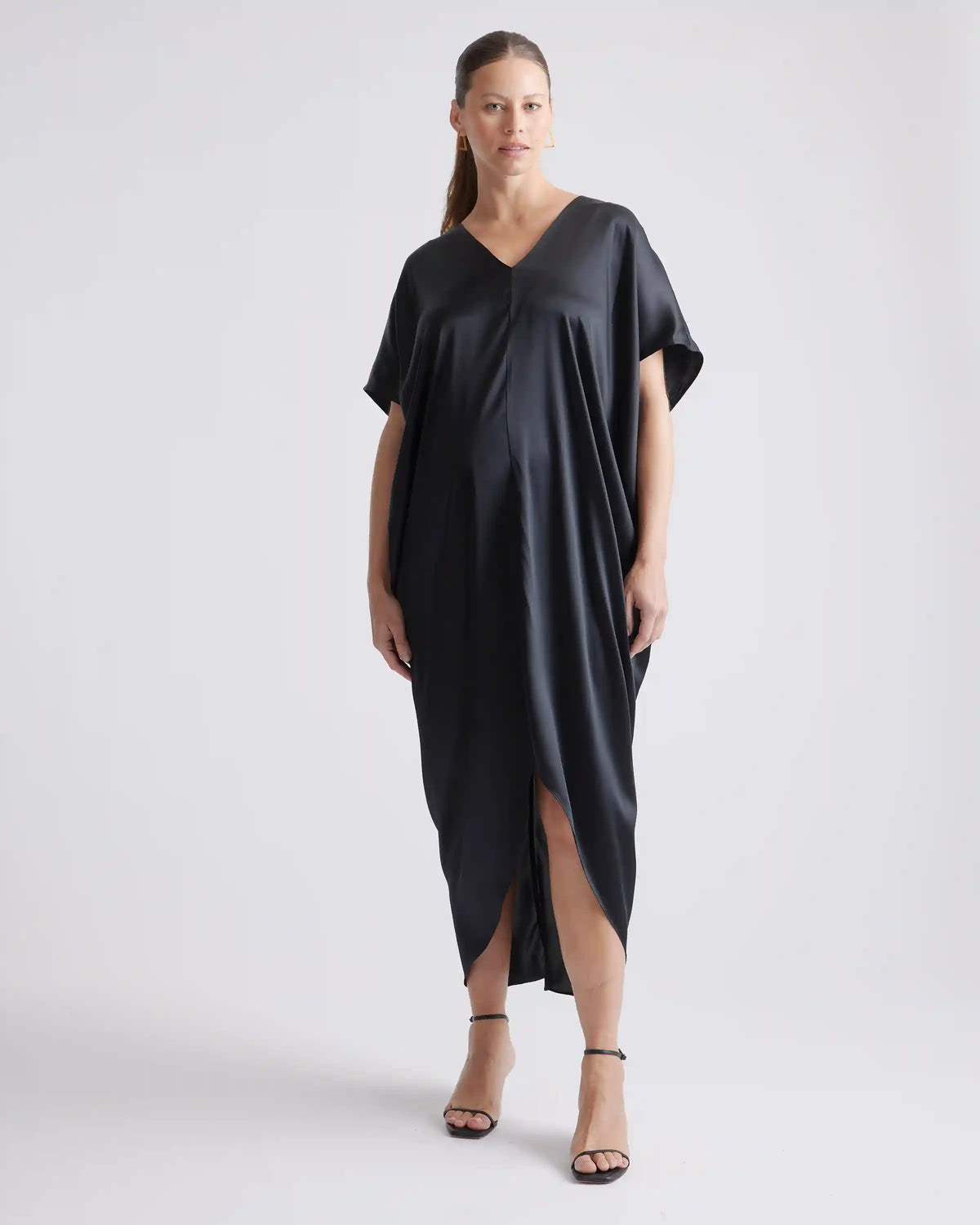 100% Washable Silk Maternity Dress