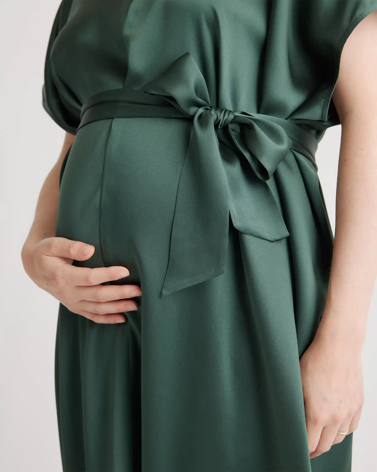 100% Washable Silk Maternity Dress