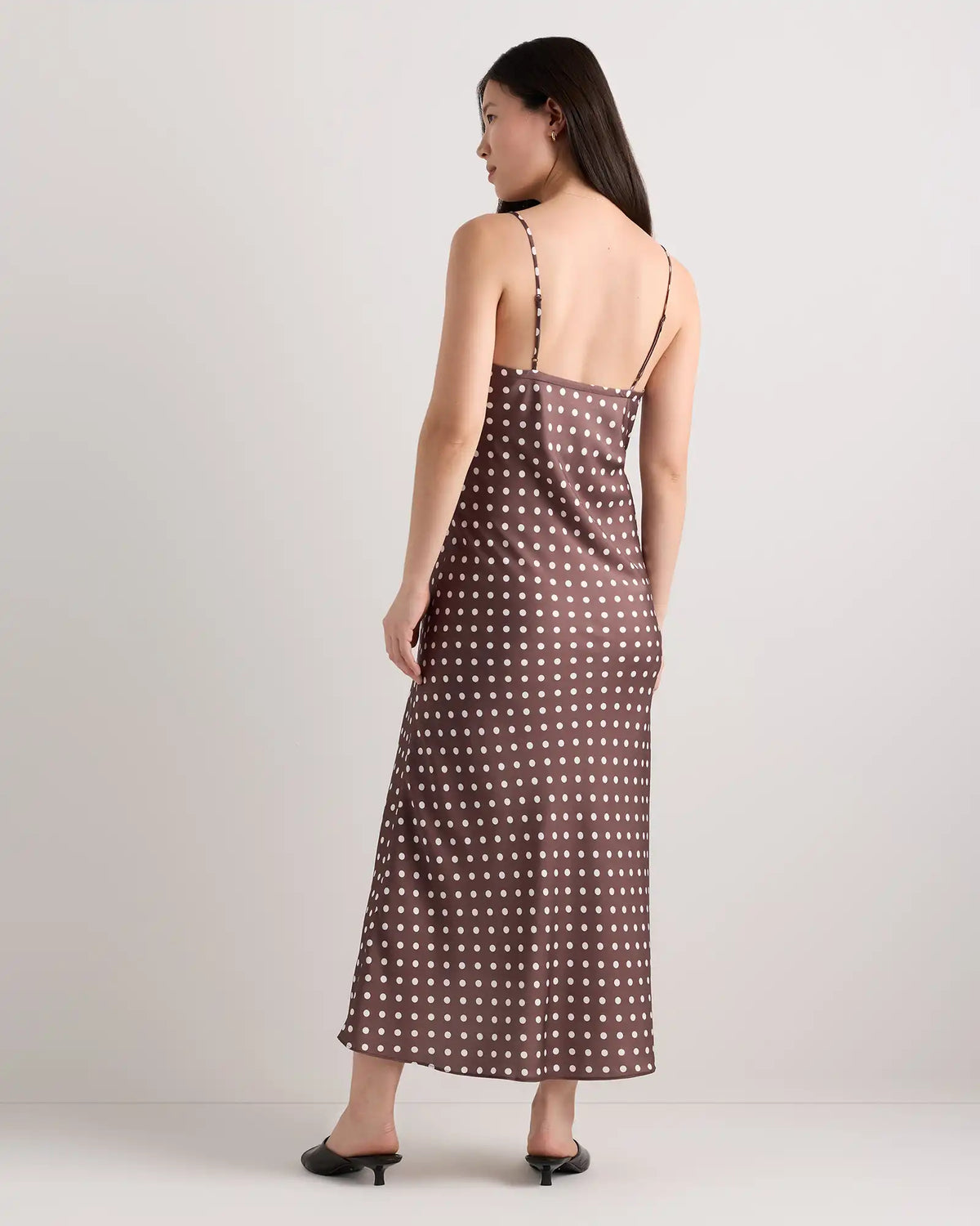 Washable Stretch Silk Maternity Slip Dress