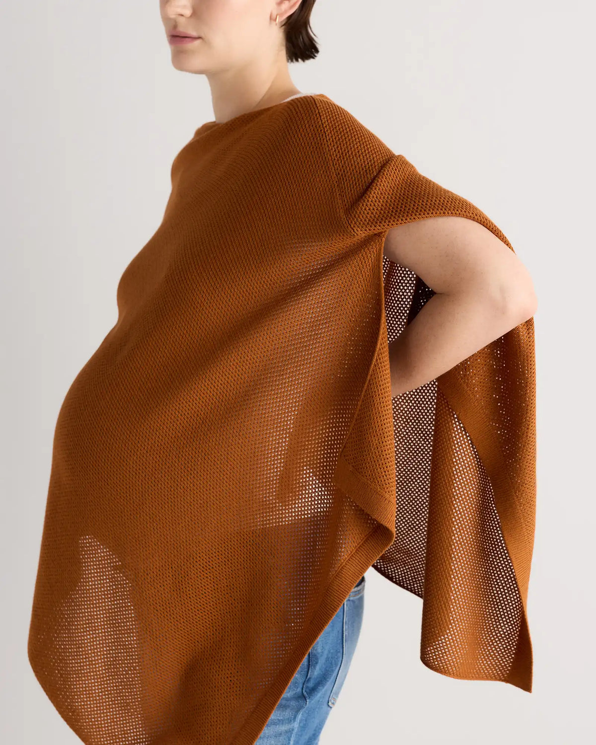Lightweight Cotton Cashmere Nursing Shawl