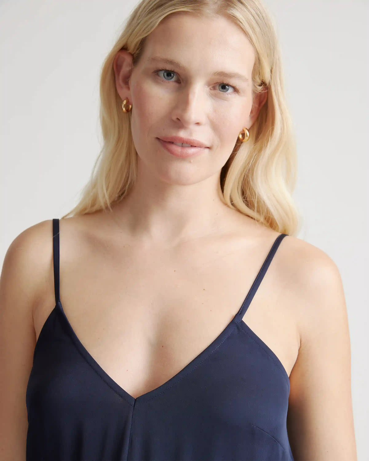 Washable Stretch Silk Maternity Jumpsuit