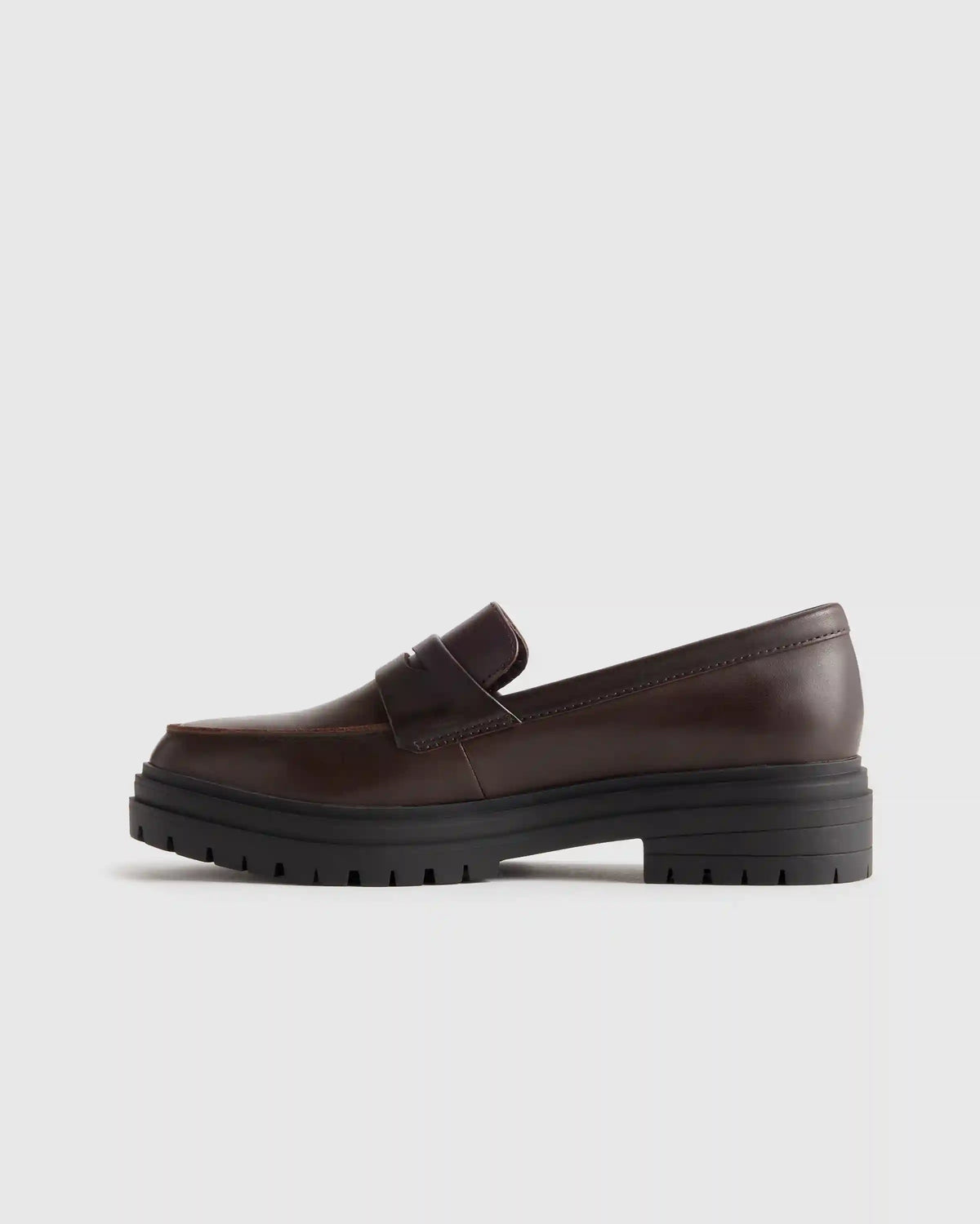 Italian Leather Lug Sole Loafer