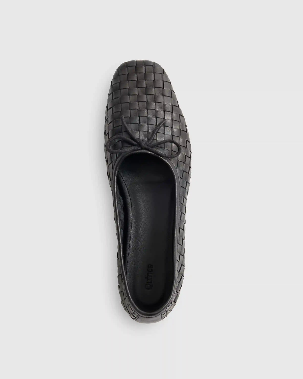 Italian Leather Handwoven Square Toe Ballet Flat