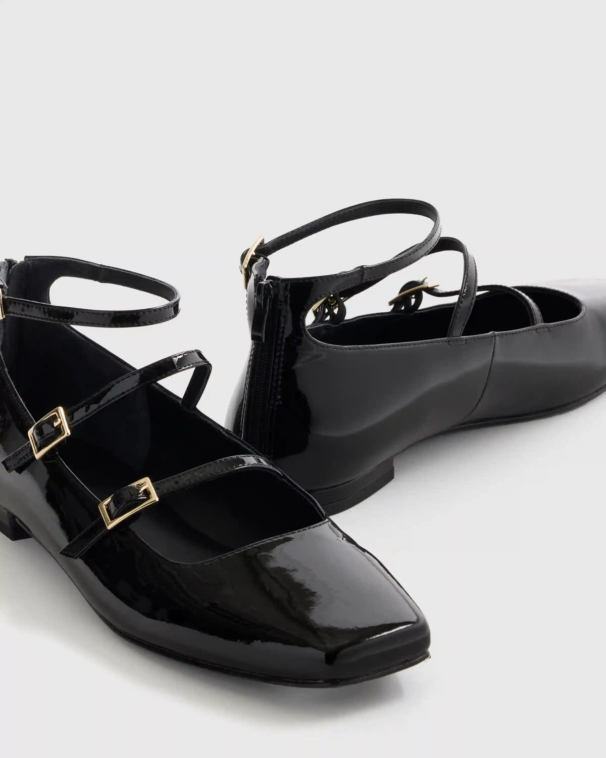 Italian Leather Strappy Ballet Flat