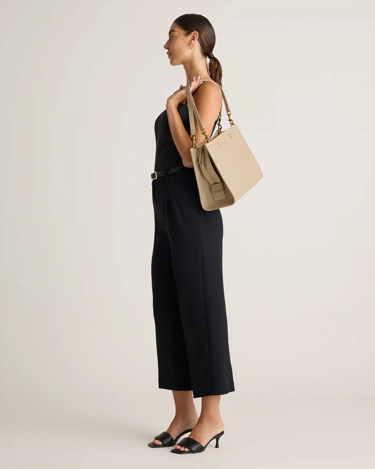 Italian Leather Medium Convertible Satchel
