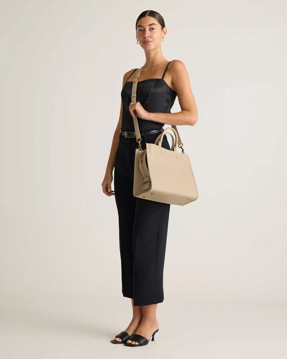 Italian Leather Medium Convertible Satchel