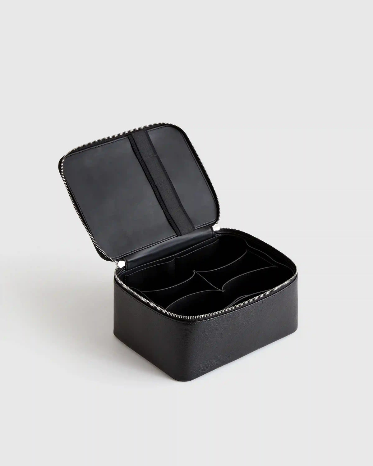 Italian Leather Travel Cosmetic Case