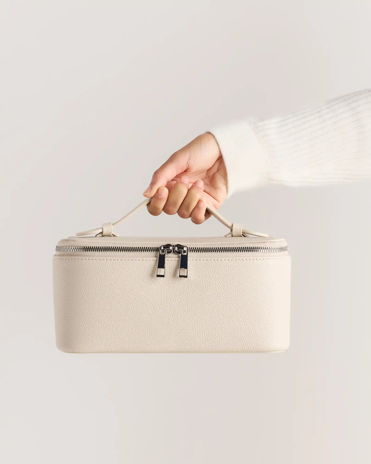 Italian Leather Travel Cosmetic Case