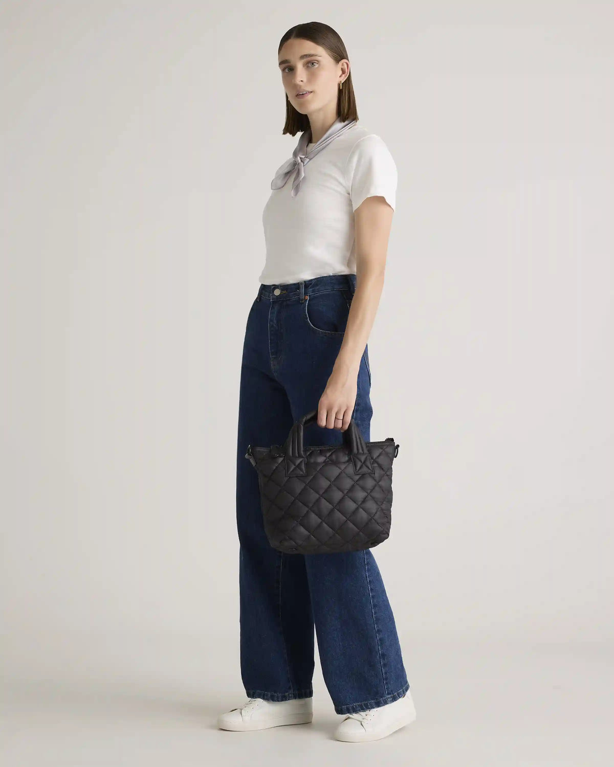 Transit Quilted Small Crossbody Tote