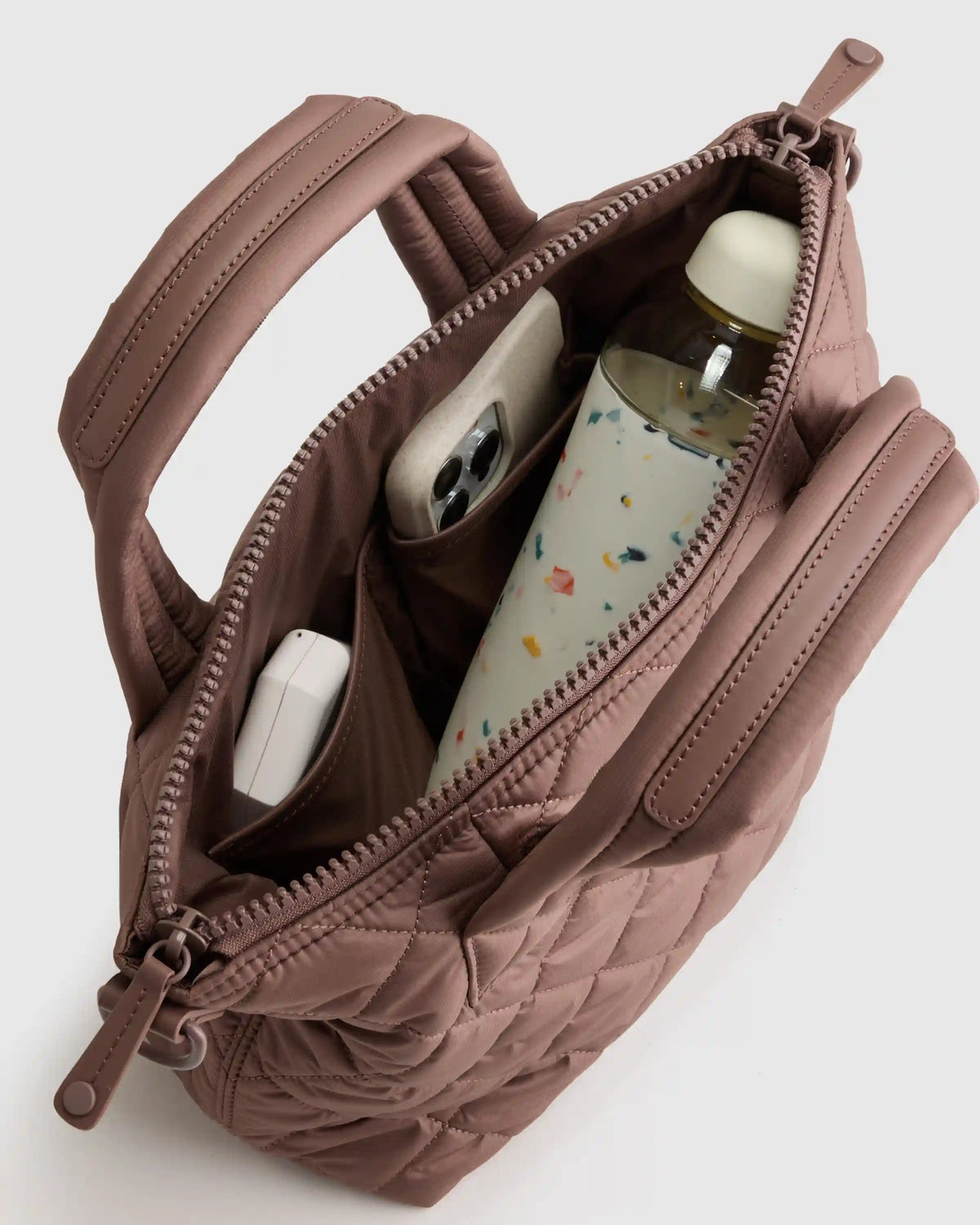 Transit Quilted Small Crossbody Tote