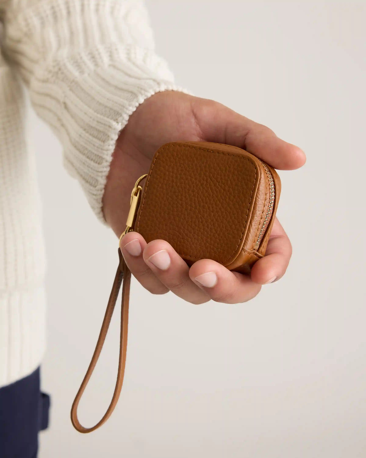 Italian Leather Zip Case