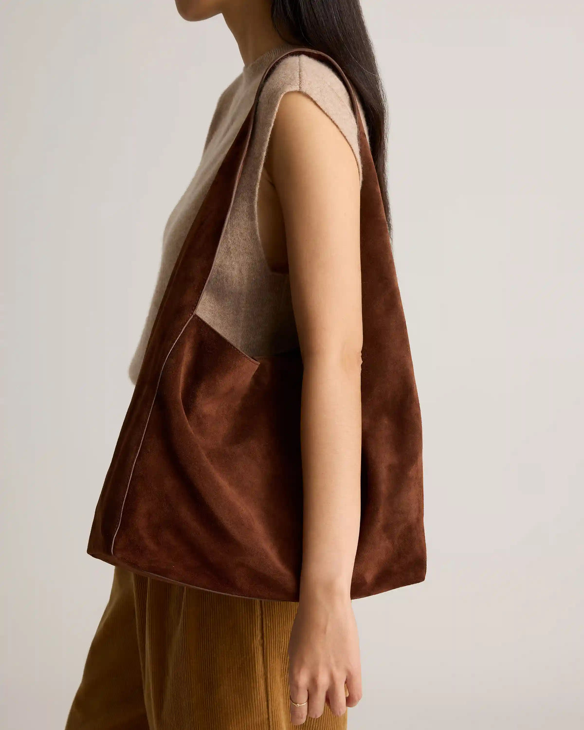 Esme Suede Shoulder Bag