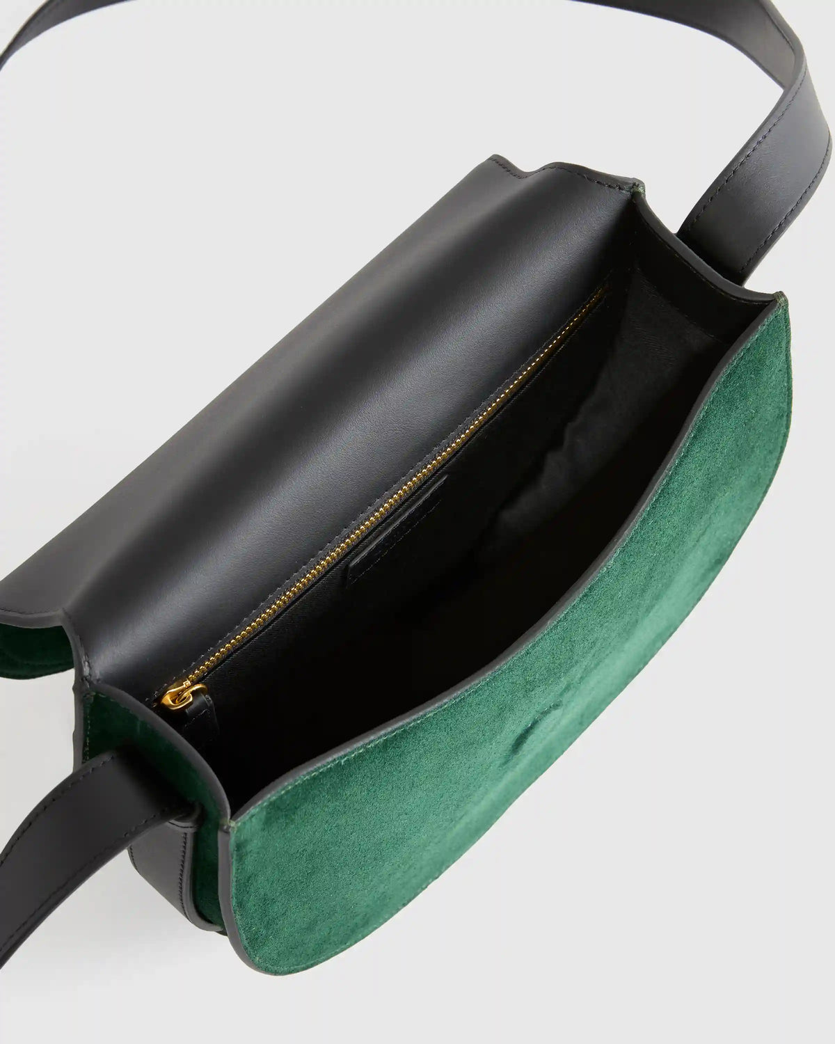Italian Suede Saddle Bag
