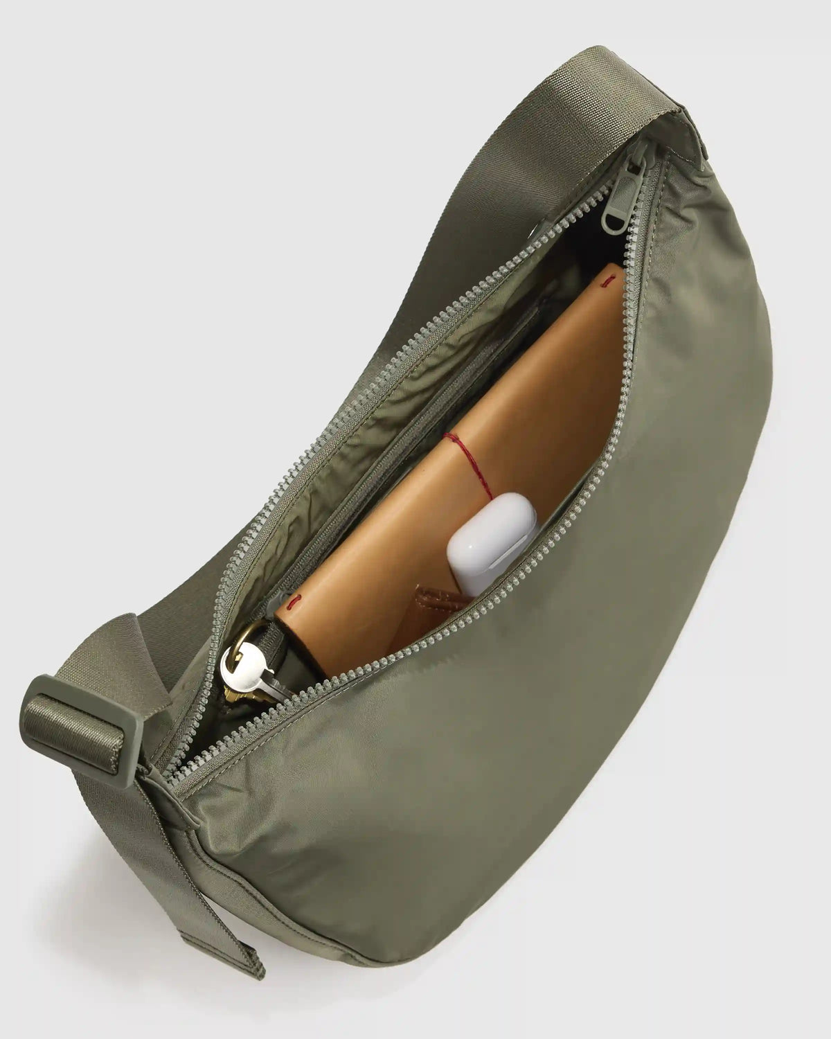 Revive Nylon Crescent Shoulder Bag