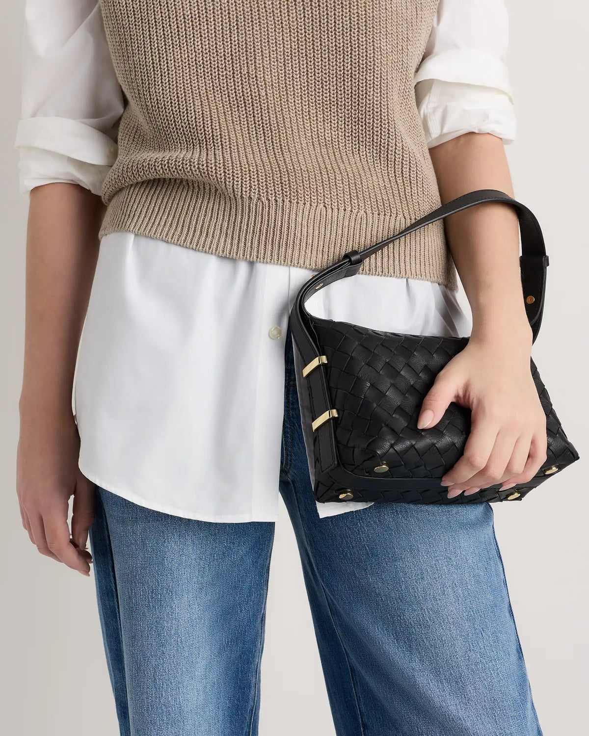 Italian Leather Handwoven Mini Bag