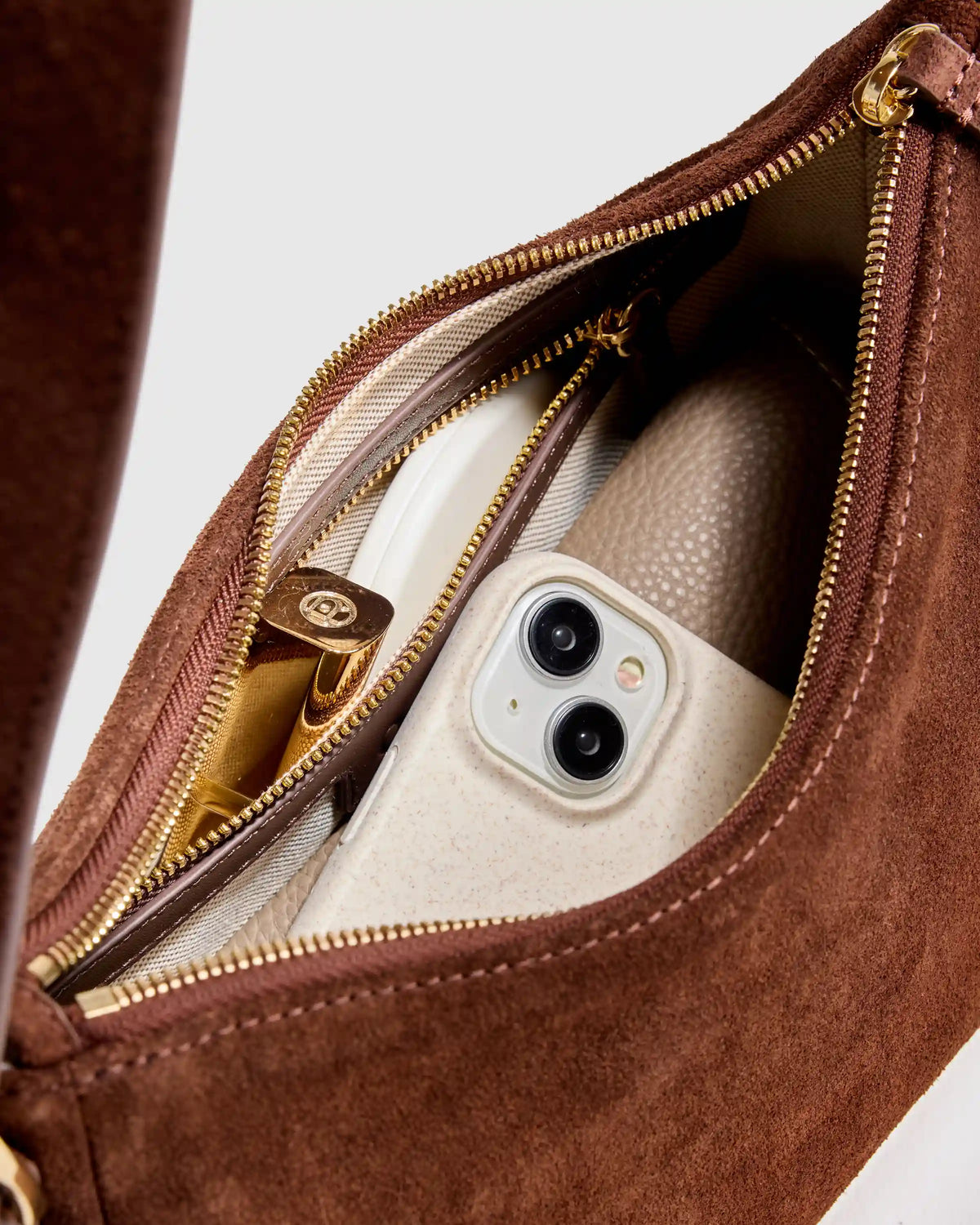 Sutton Suede Small Shoulder Bag