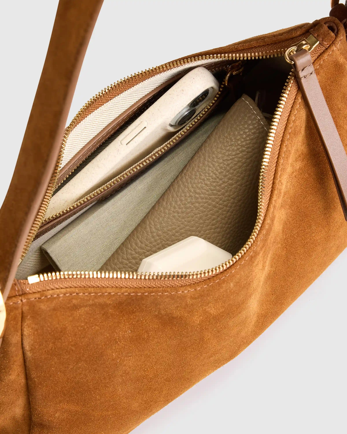 Sutton Suede Small Shoulder Bag