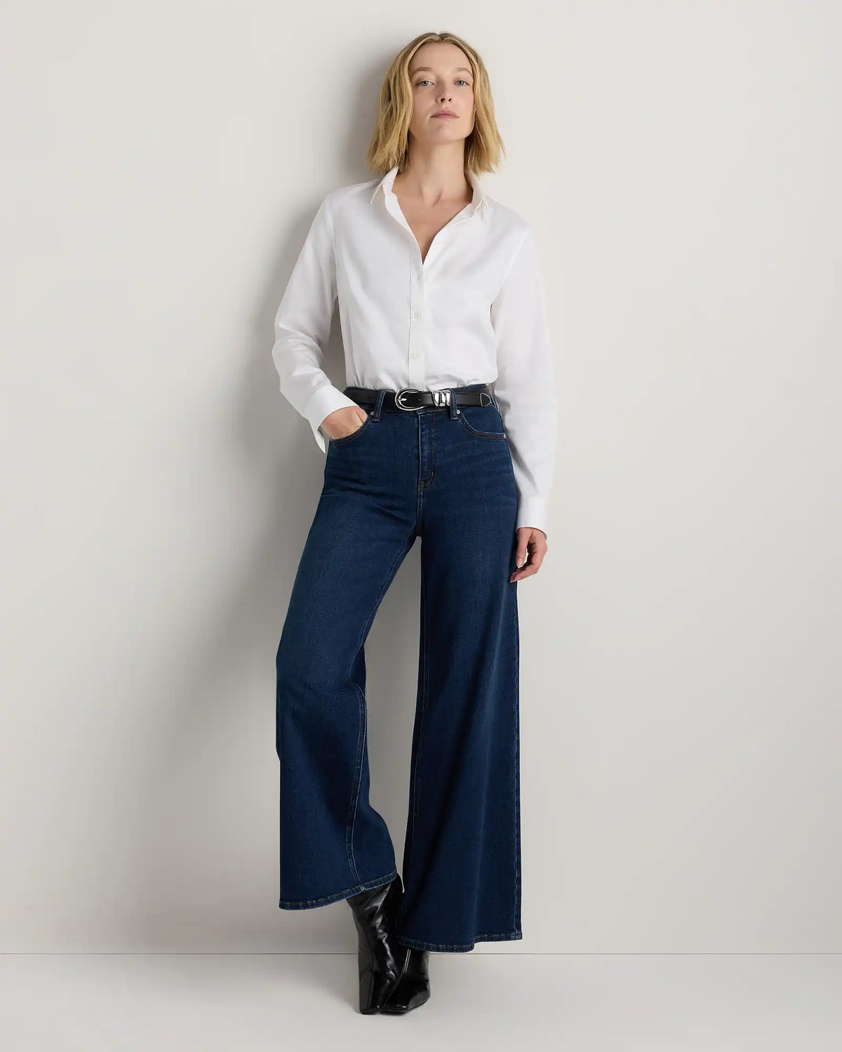 Elissa Triple Keeper European Leather Belt