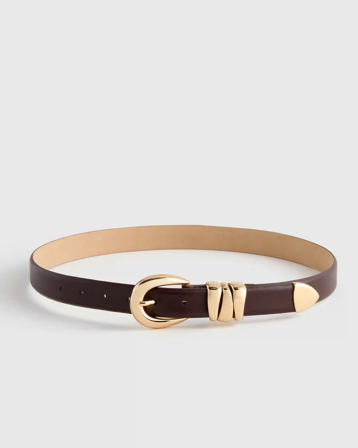 Elissa Triple Keeper European Leather Belt