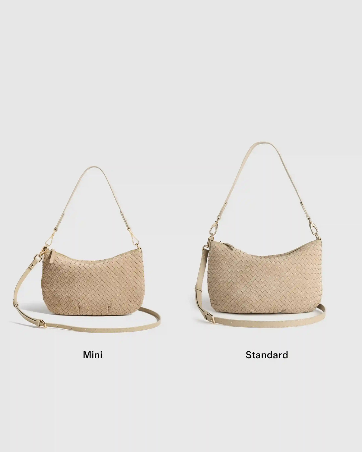 Sloane Suede Handwoven Mini Shoulder Bag