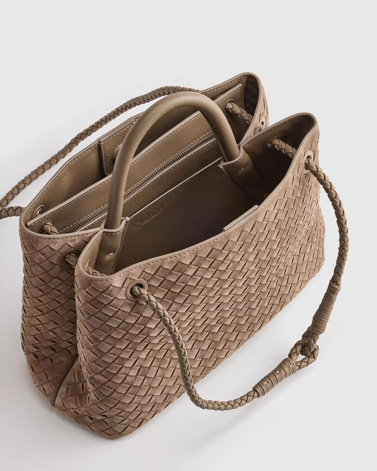 Romy Suede Handwoven Satchel
