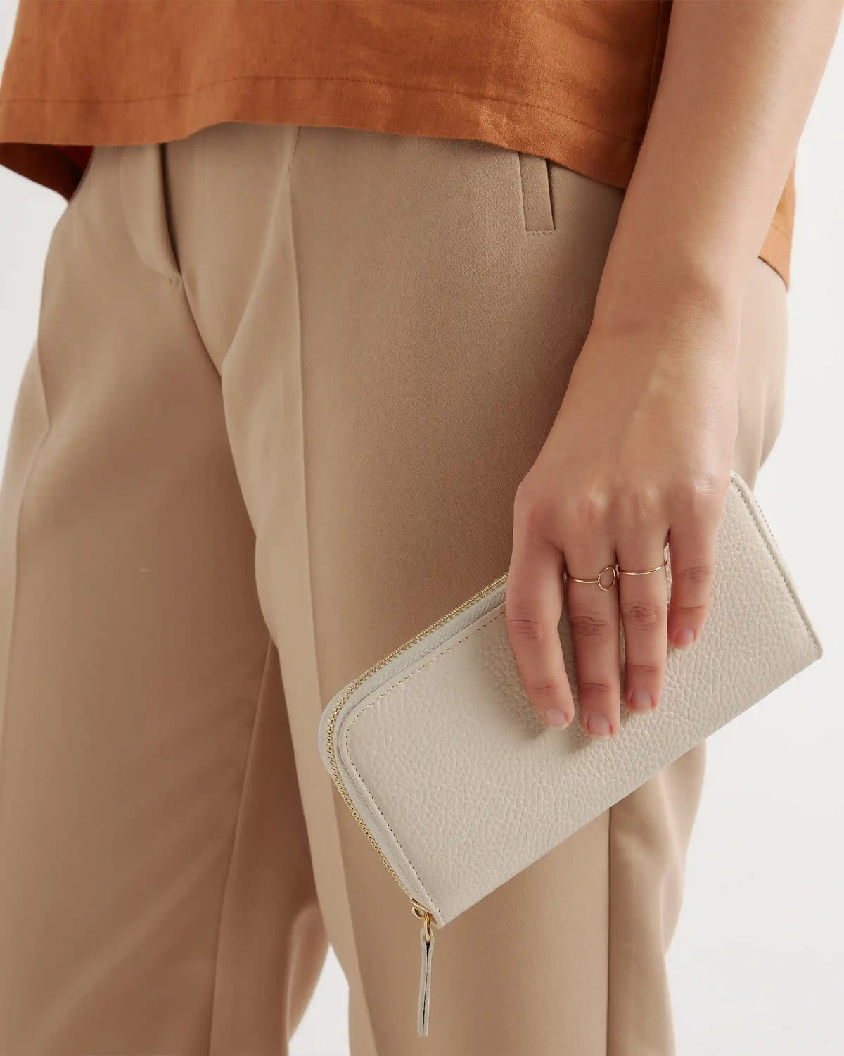 Italian Pebbled Leather Continental Wallet