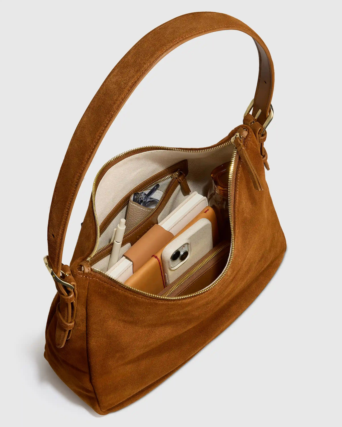 Sutton Suede Shoulder Bag