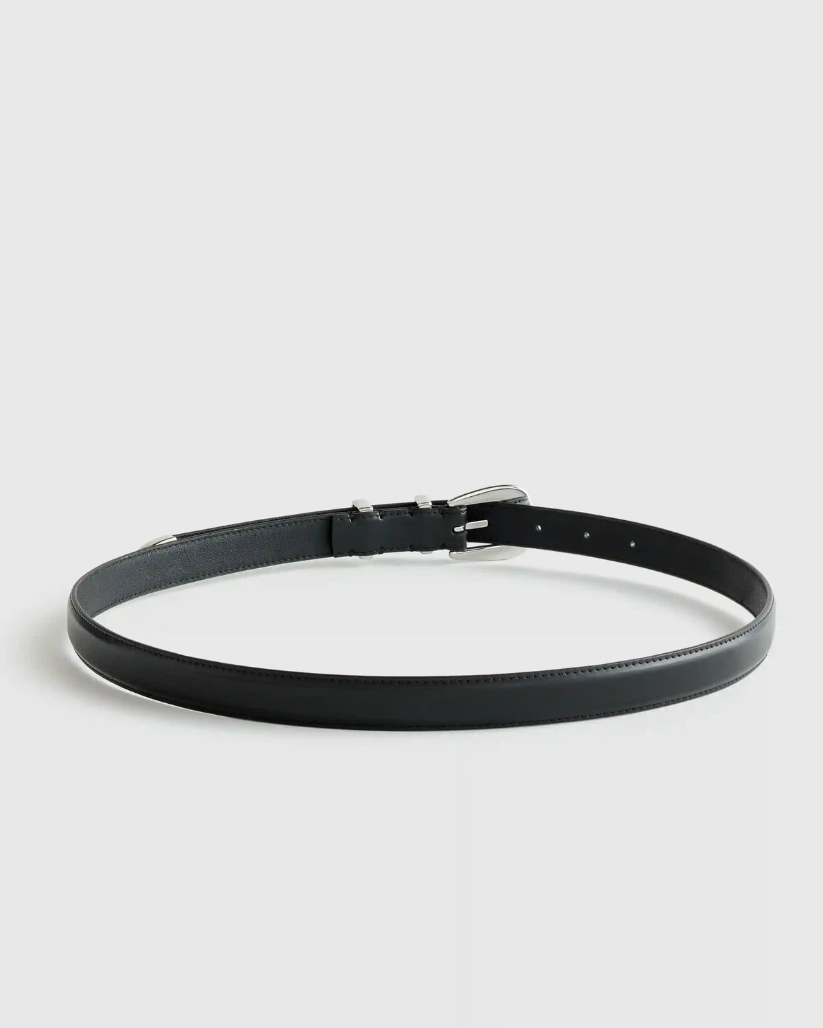 Lola European Leather Western Skinny Belt