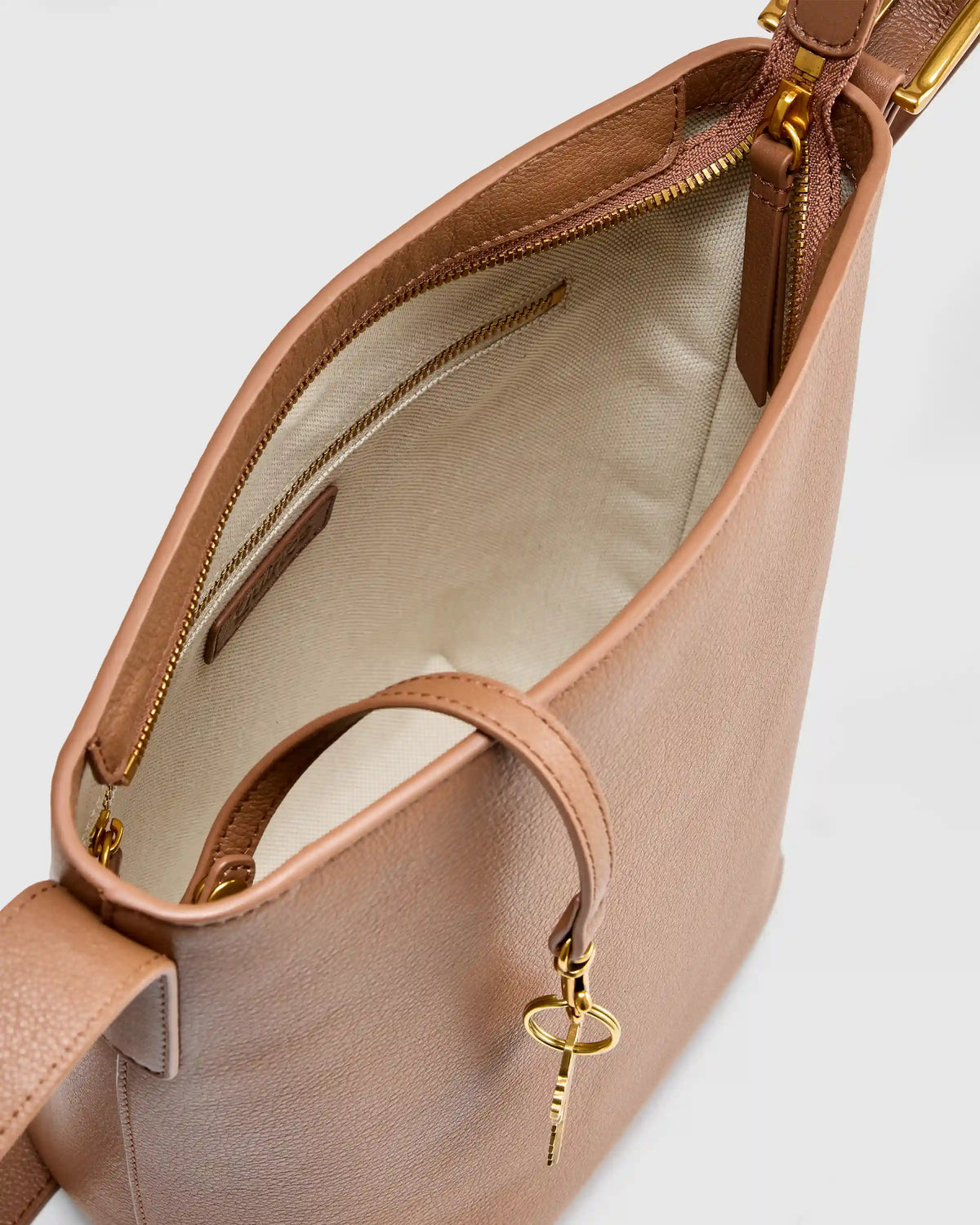 Italian Leather Bucket Crossbody