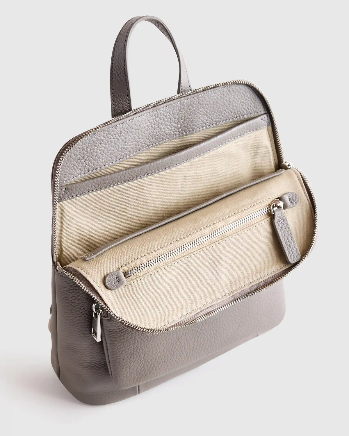 Italian Leather Mini Convertible Backpack