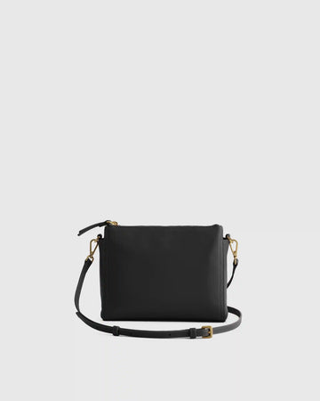 Italian Leather Triple Compartment Crossbody