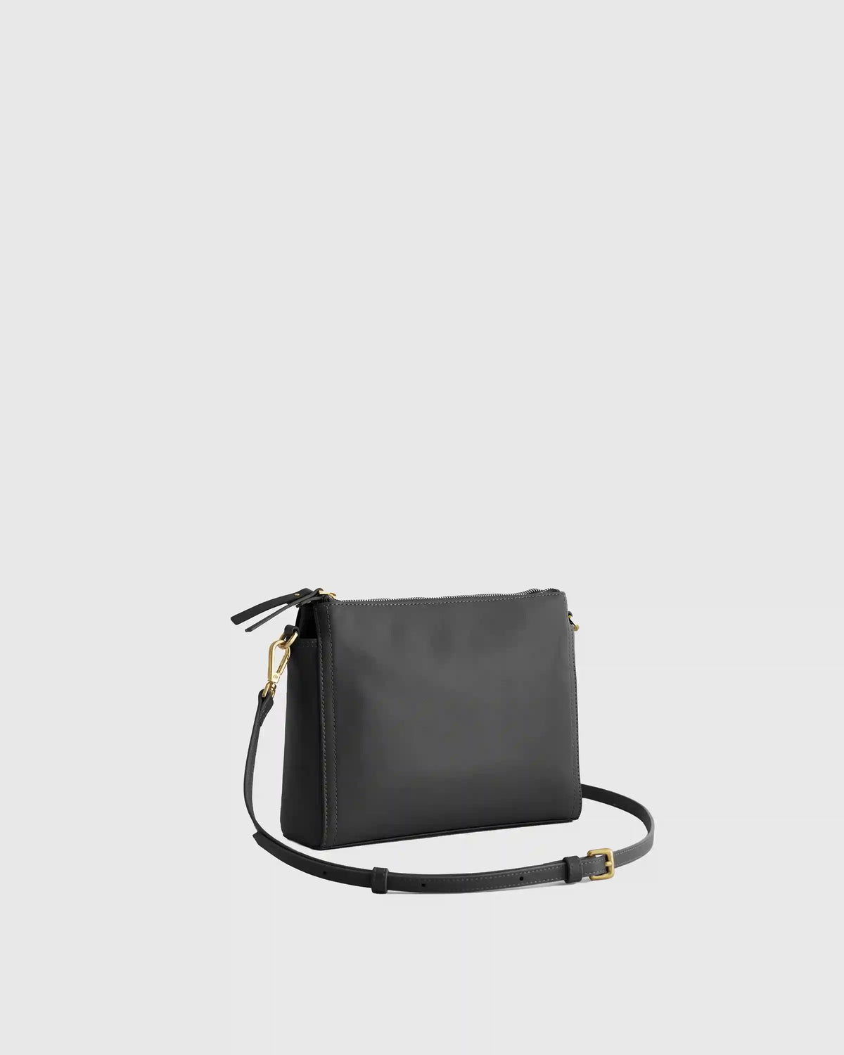 Italian Leather Triple Compartment Crossbody