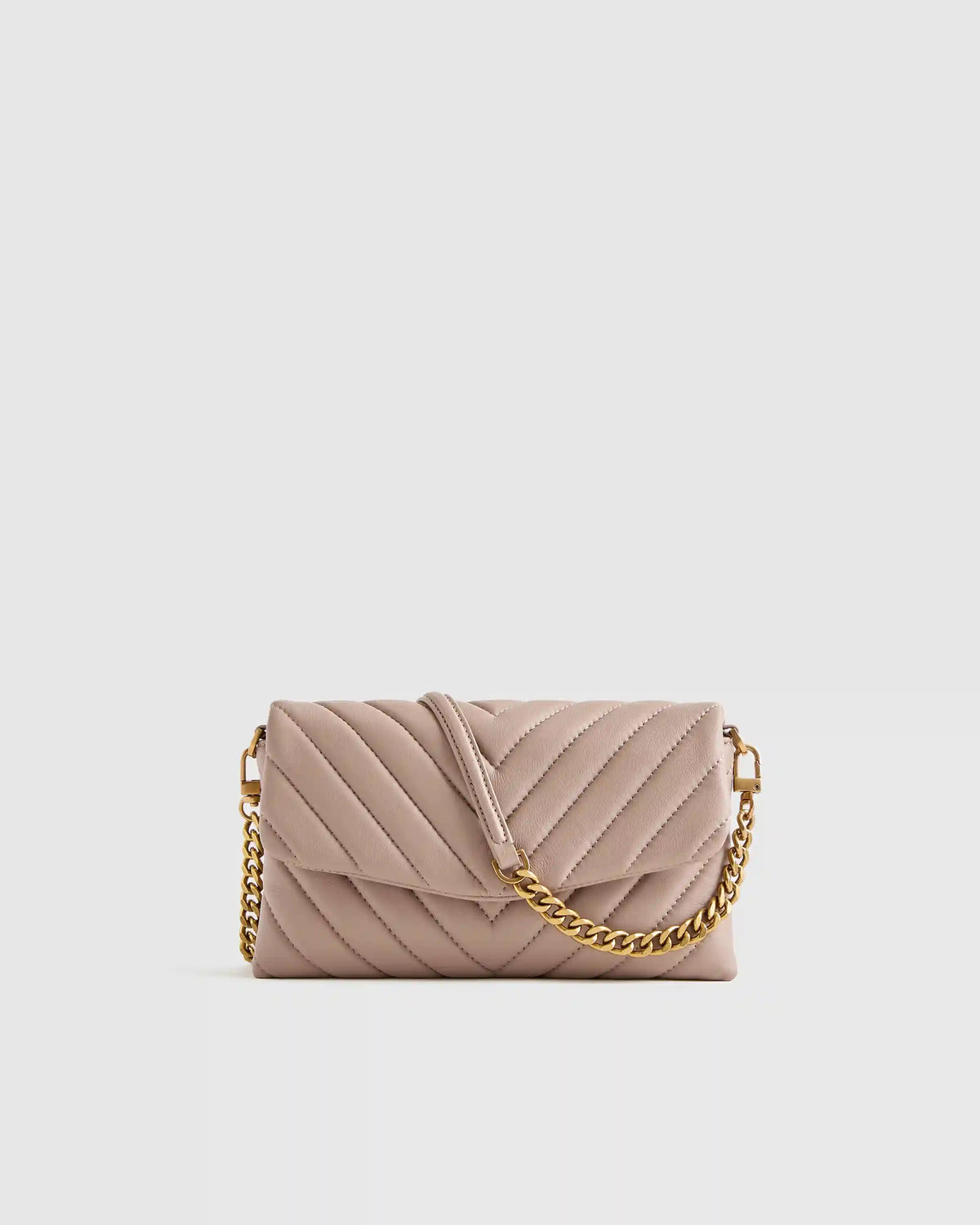 Italian Leather Quilted Wallet Crossbody