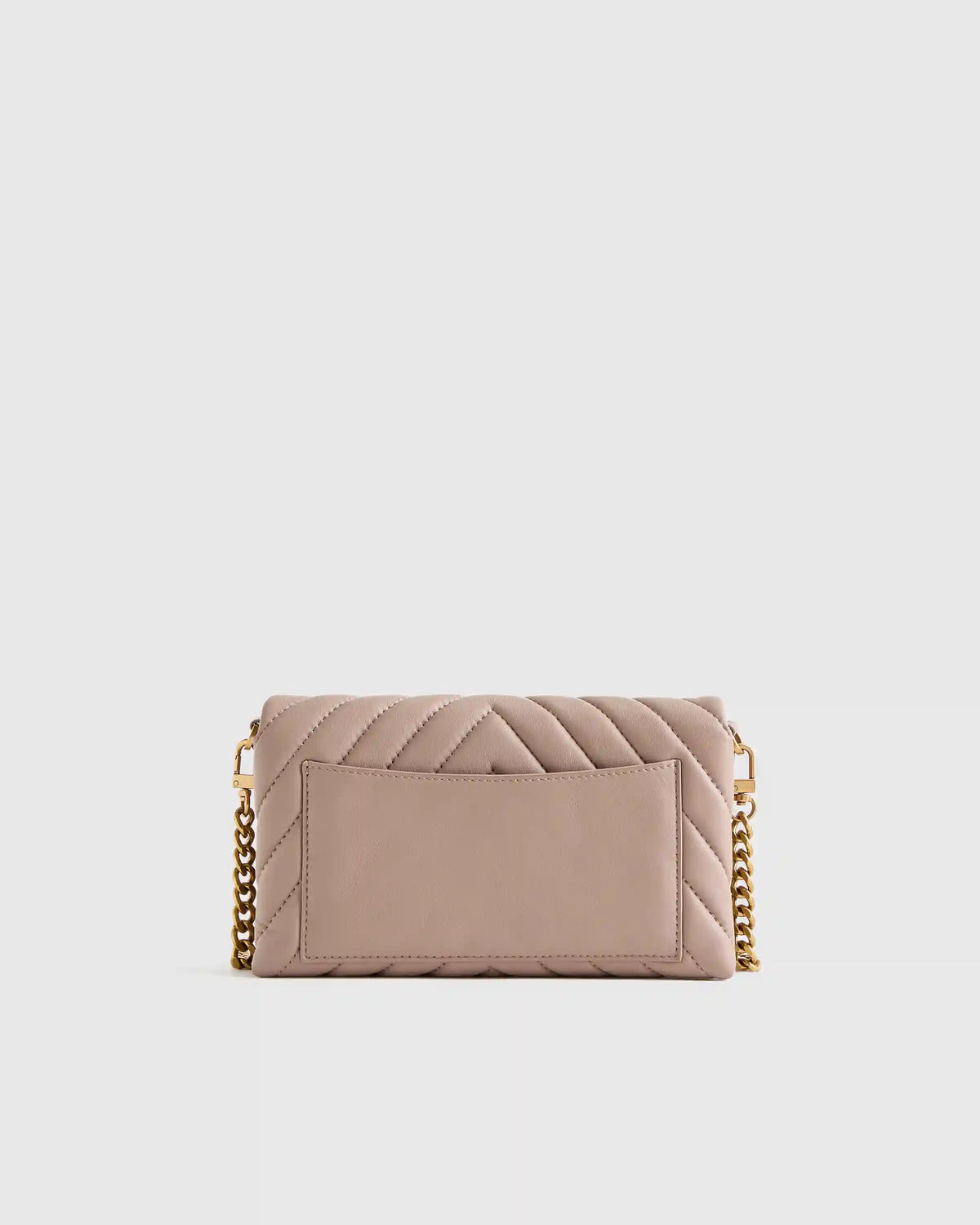 Italian Leather Quilted Wallet Crossbody