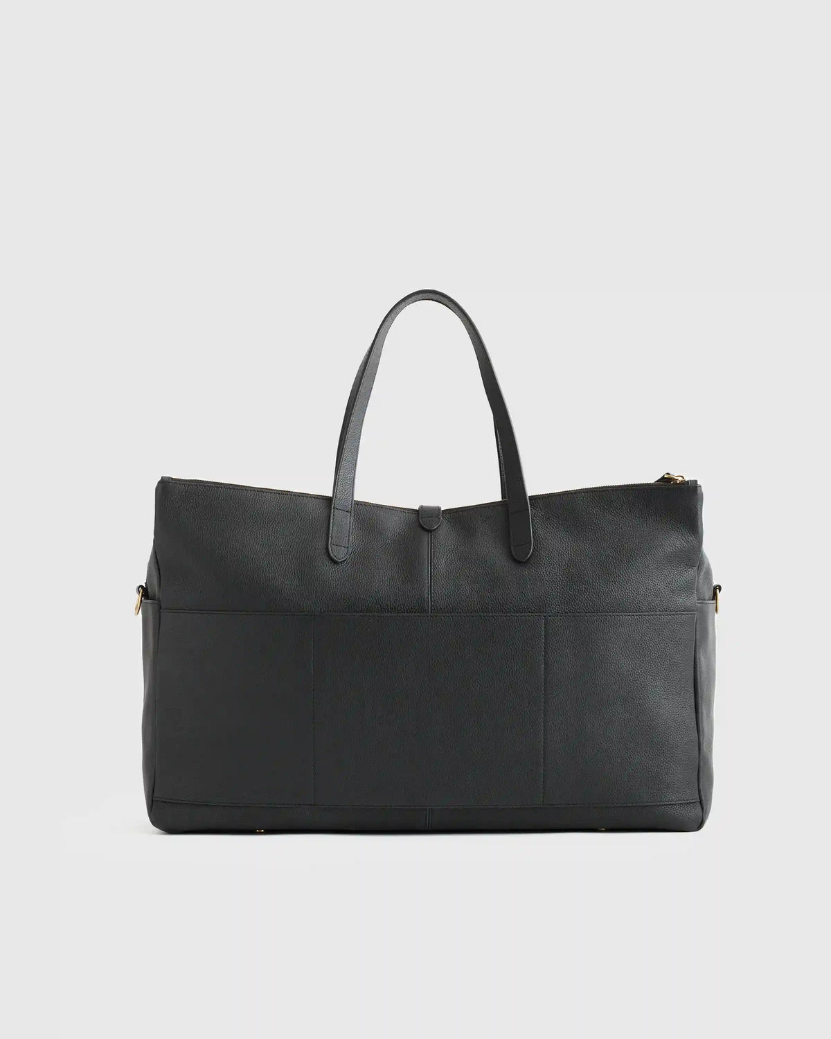 Italian Leather Triple Compartment Weekender