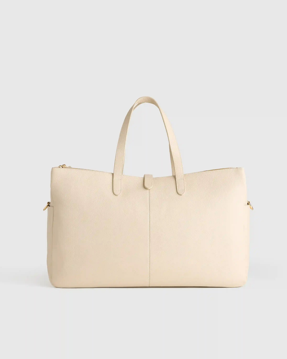 Italian Leather Triple Compartment Weekender