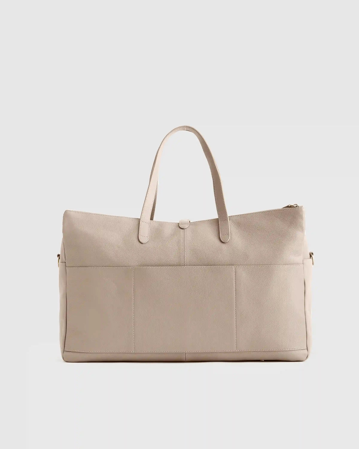 Italian Leather Triple Compartment Weekender