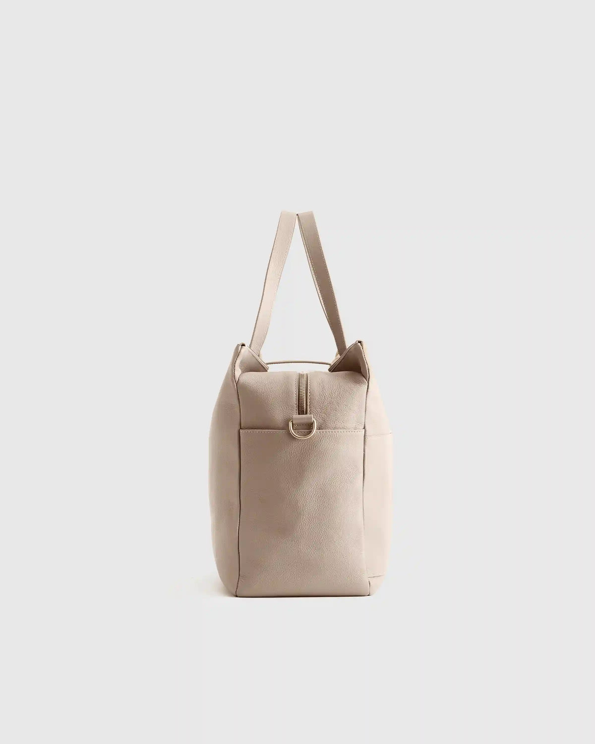 Italian Leather Triple Compartment Weekender