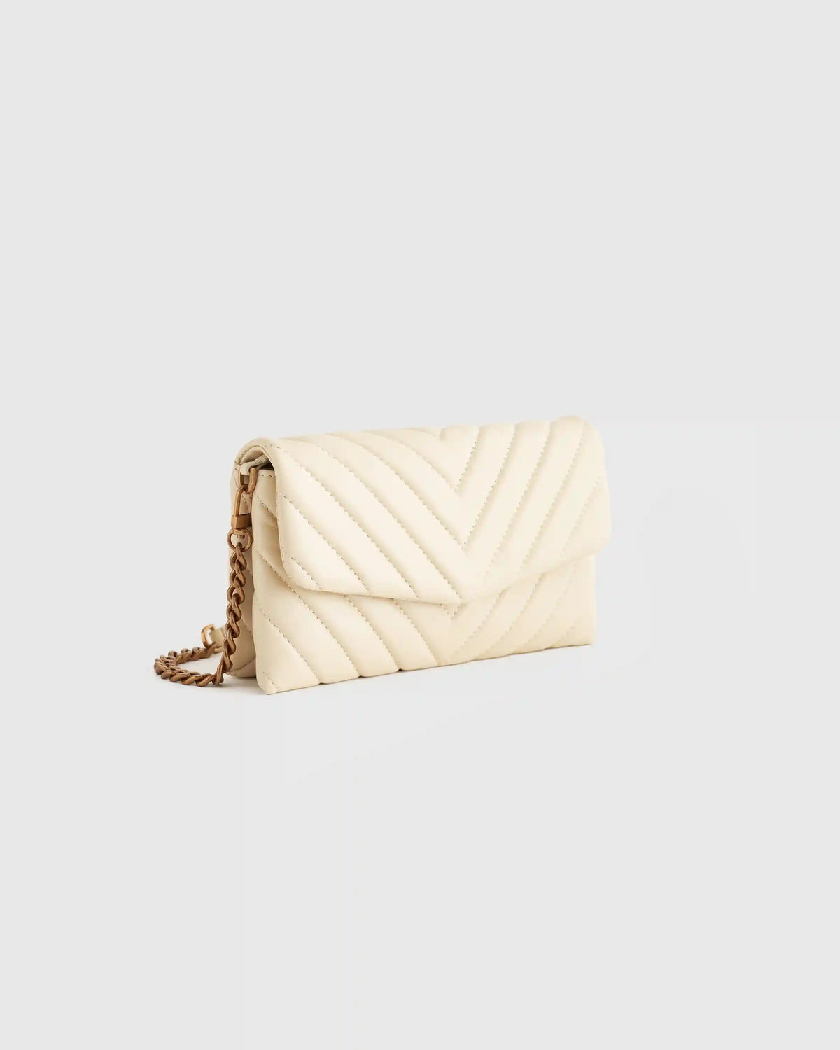 Italian Leather Quilted Wallet Crossbody