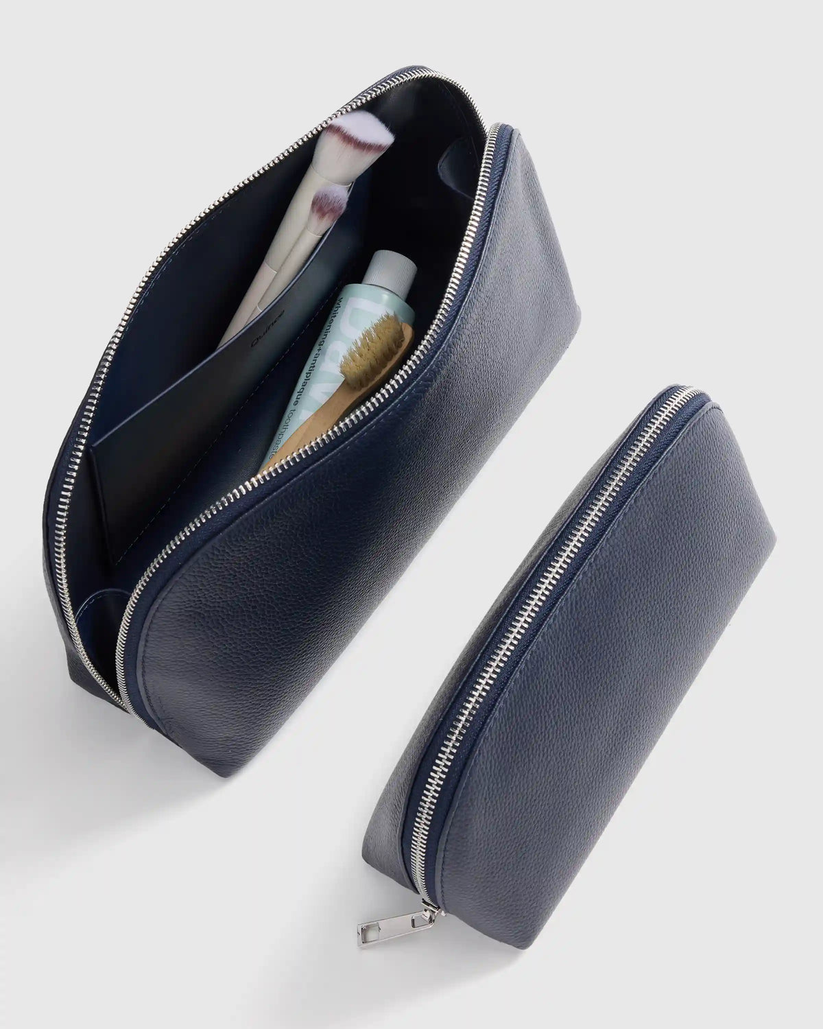 Italian Leather Pouch Travel Set