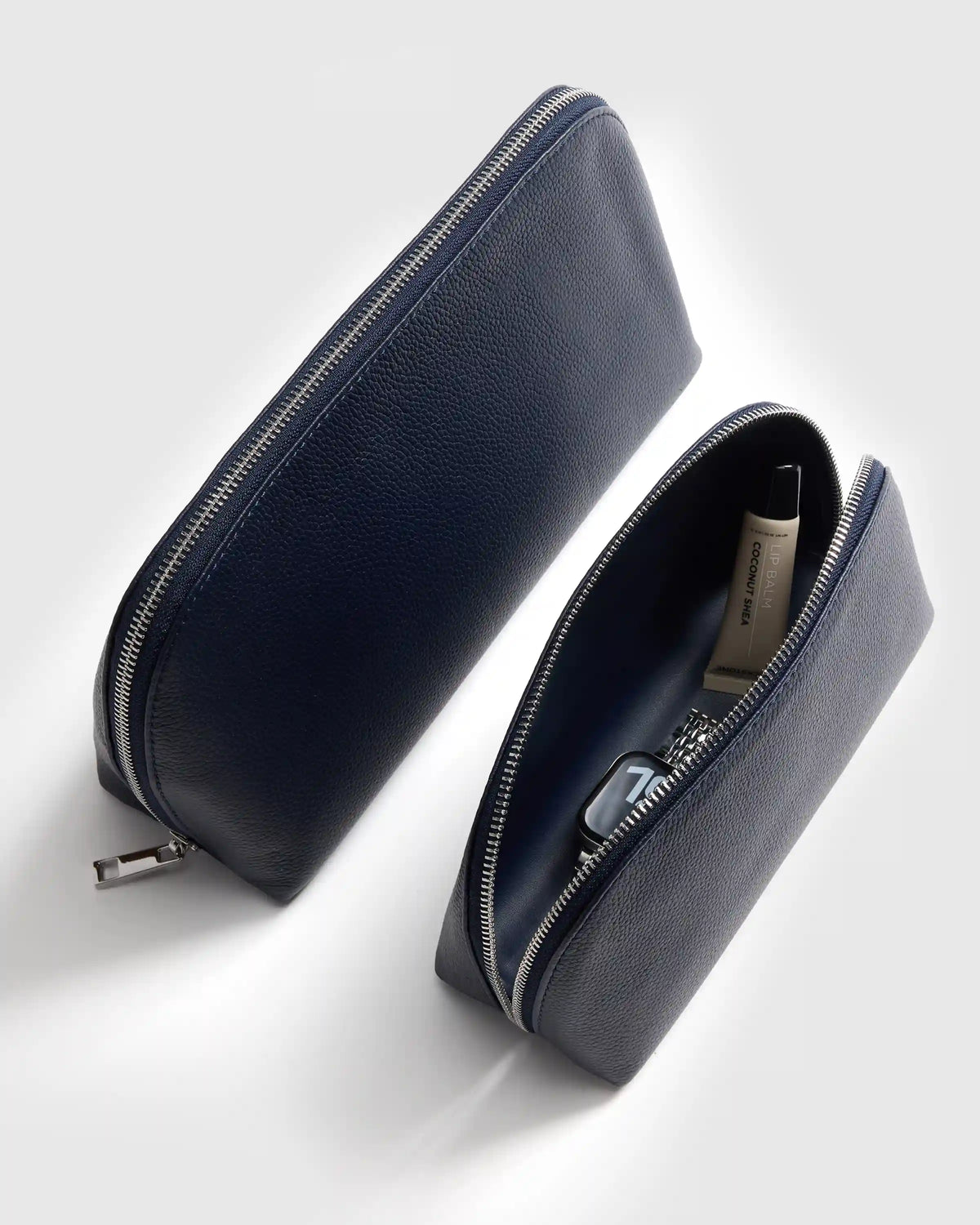 Italian Leather Pouch Travel Set