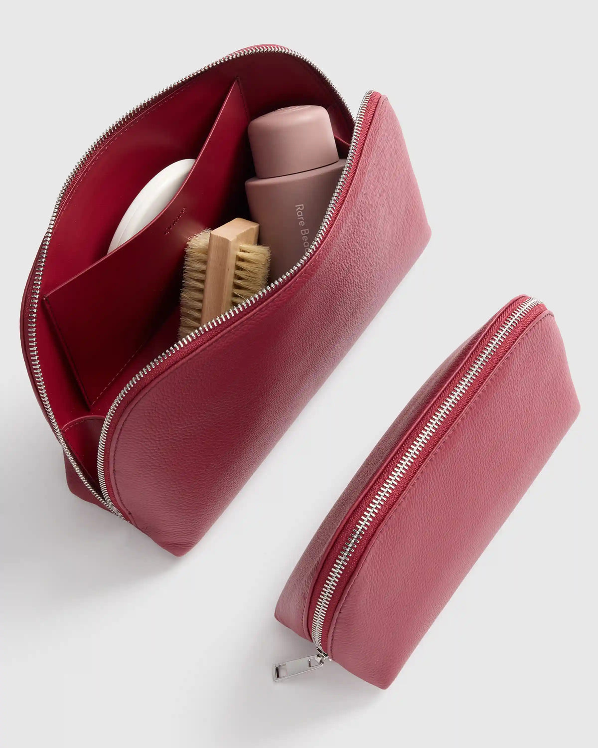 Italian Leather Pouch Travel Set
